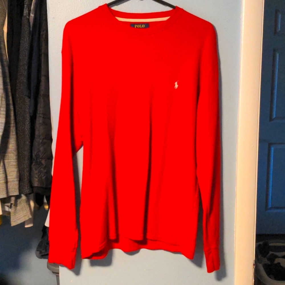 Polo by Ralph Lauren Long-Sleeve Thermal in red